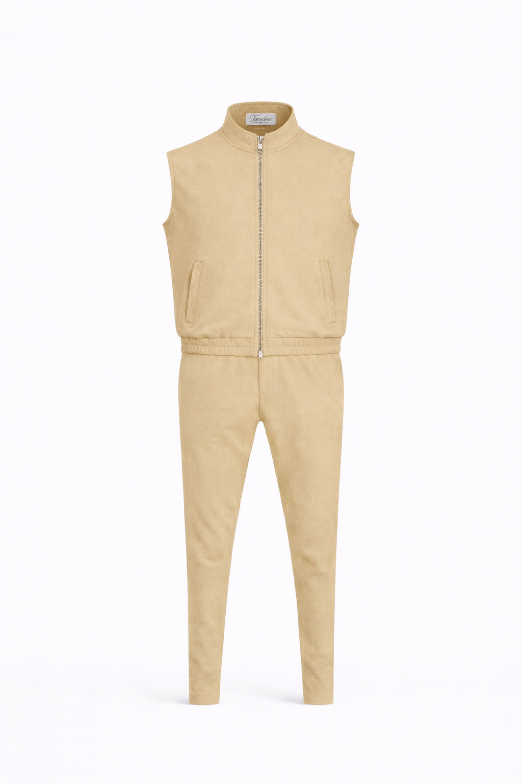 ÉLÉGANCE BODYWARMER TECH SUIT - BEIGE